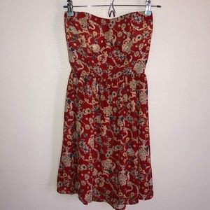 Strapless Boho Dress